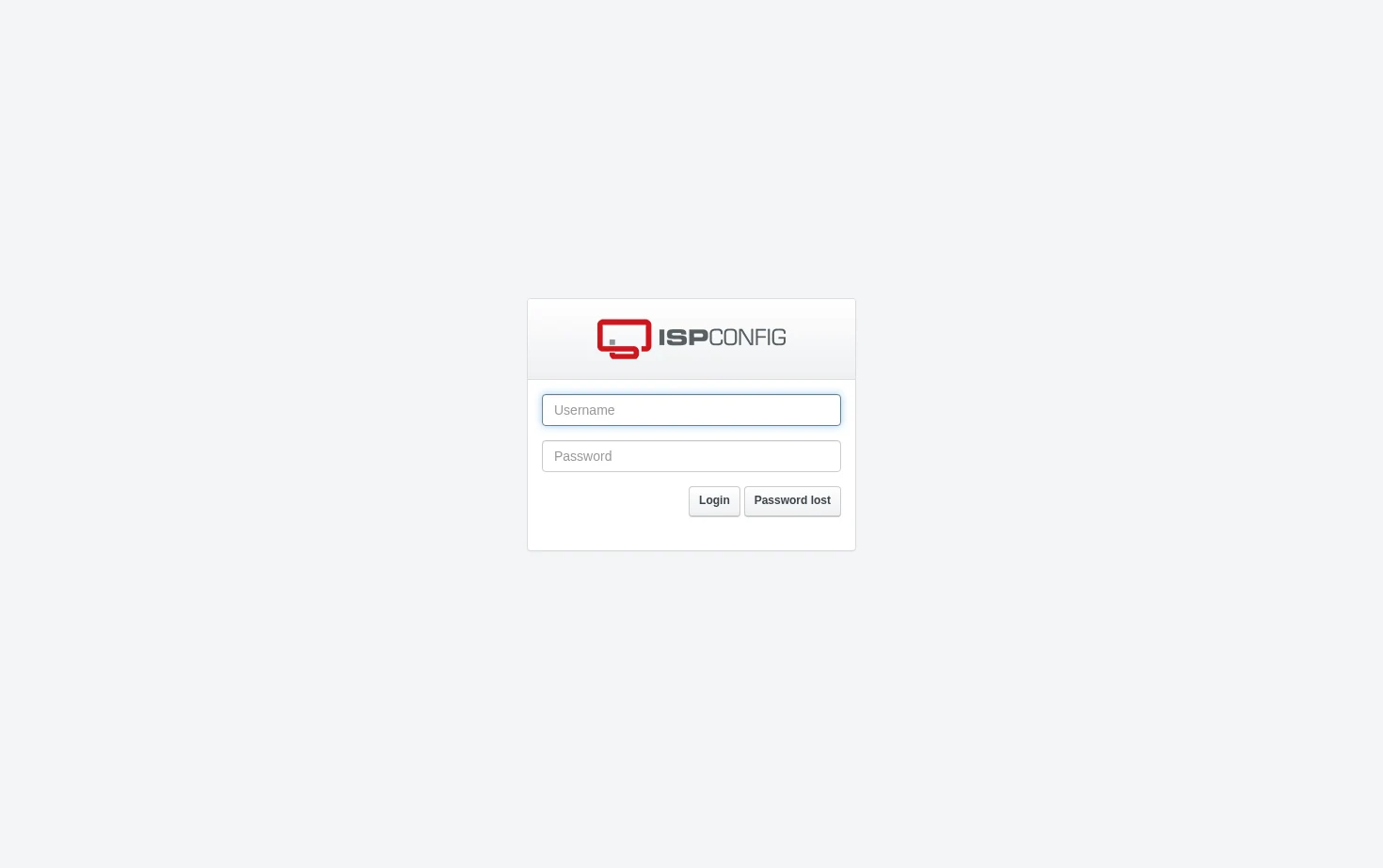 ISPConfig 页面快照